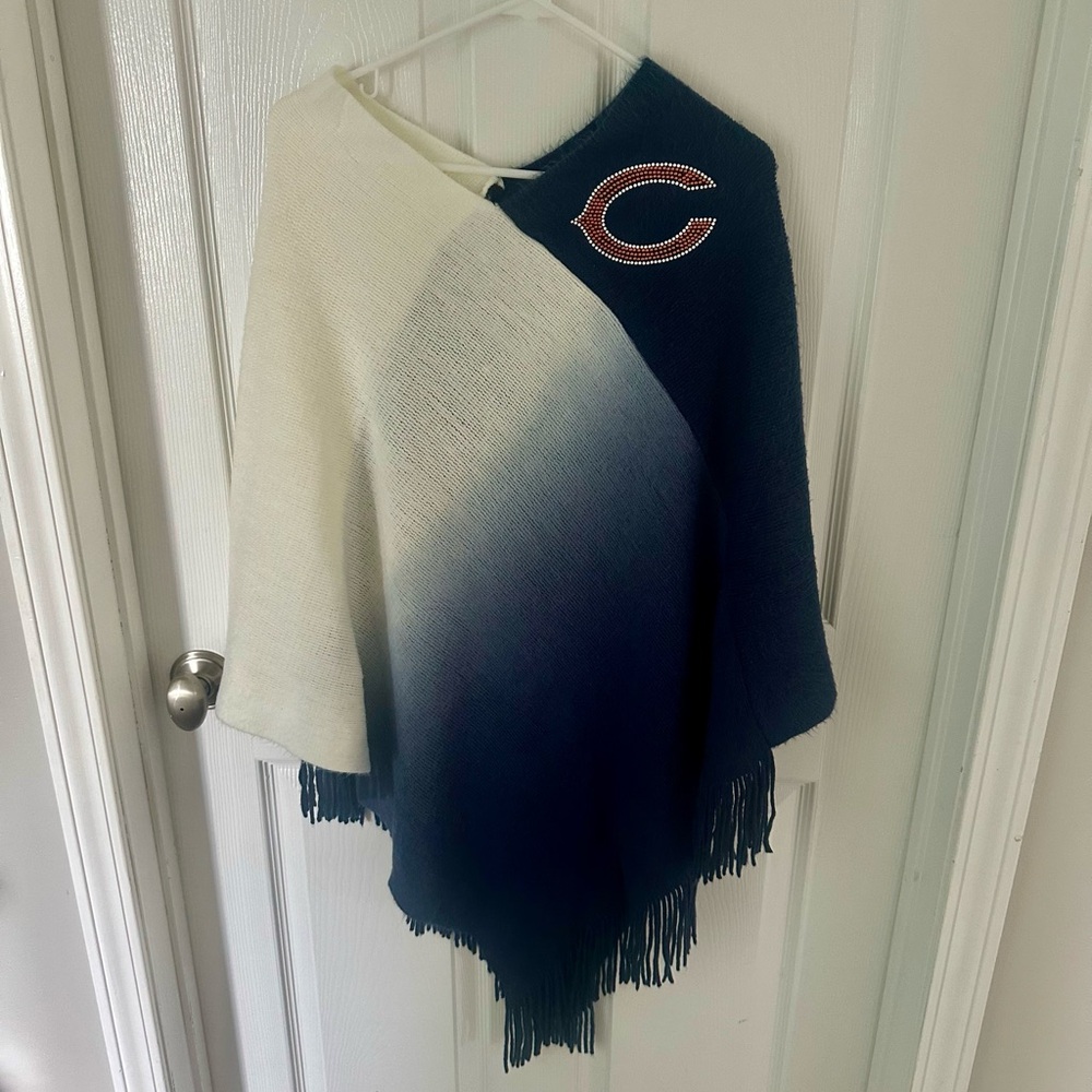 Chicago Bears Poncho Sweater